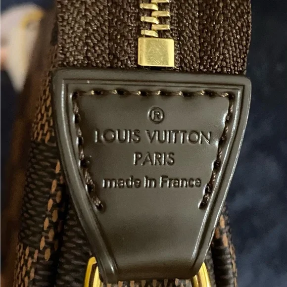 Mini Pouchette Brown Checkered - Picture 2 of 2